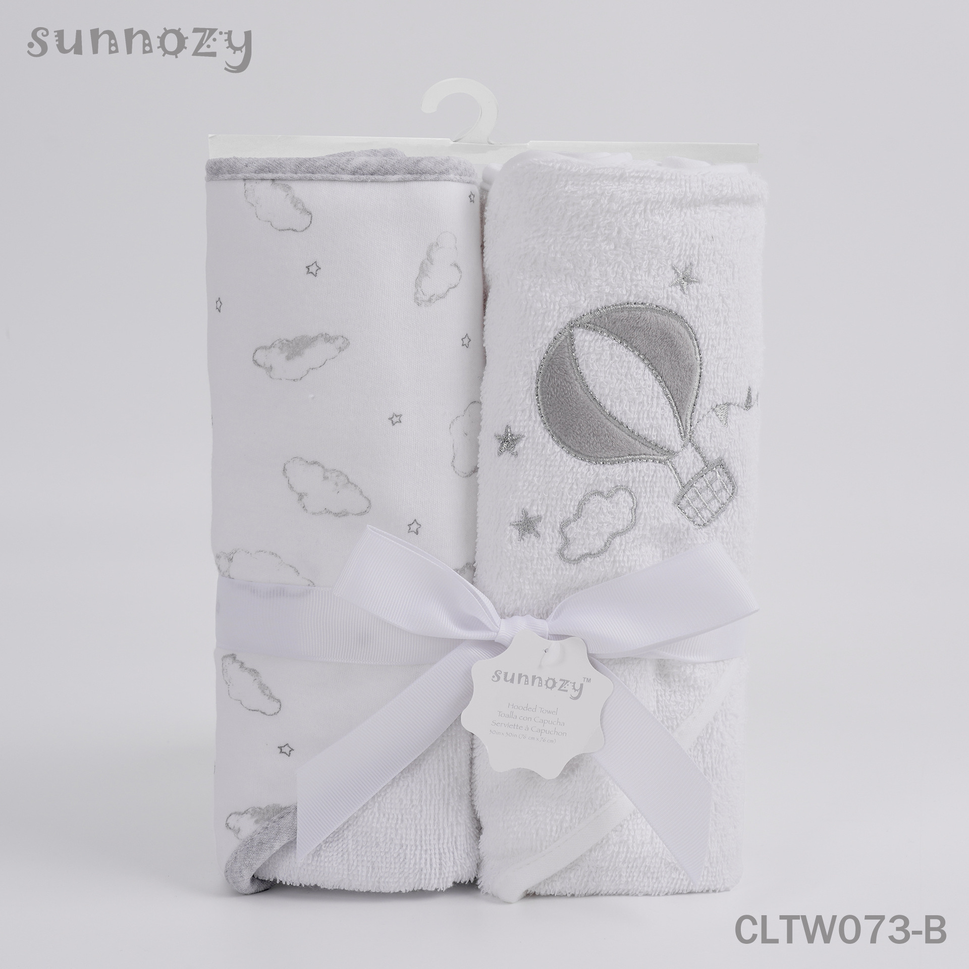 Toalla de Baño con Capucha de Algodón para Bebé 76x76 cm Set de 2 Absorbente para Baño image 13