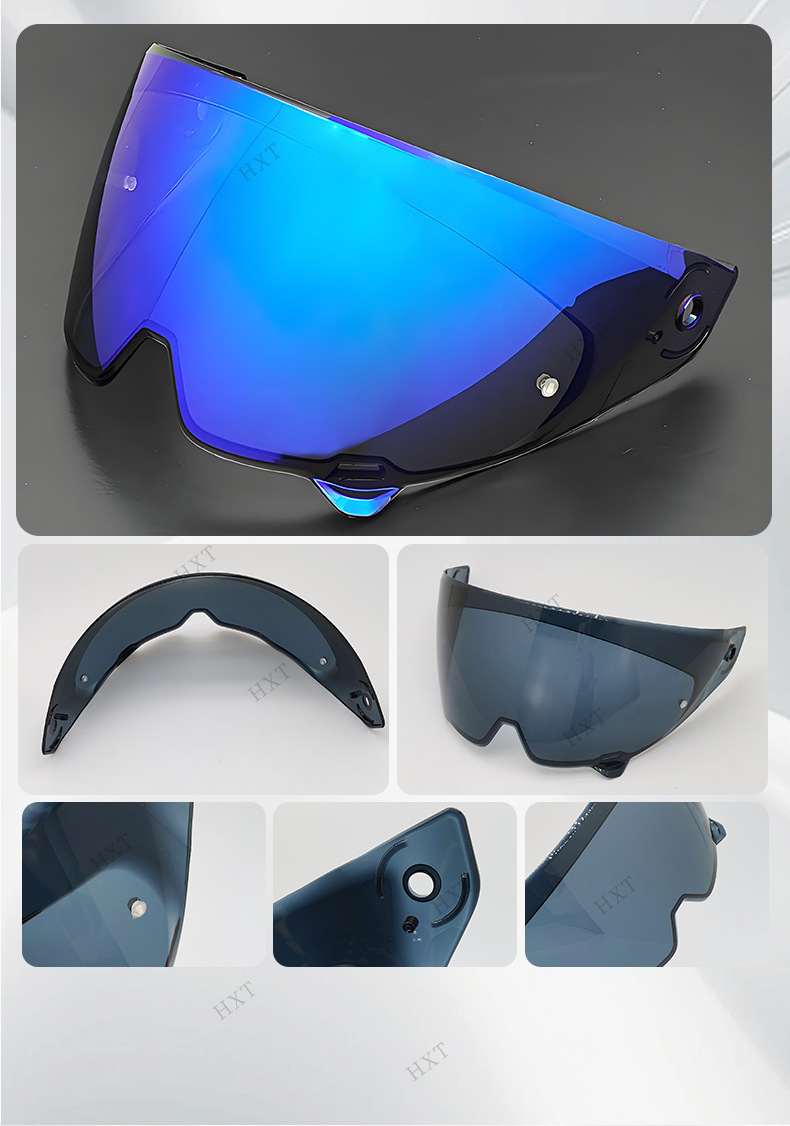 Helmet Lenses Are Compatible with Ruroc Atlas3.04.0, Windproof, Sandproof, Waterproof, and Color-Changing, Suitable for Day and Night Use, Helmet Accessories