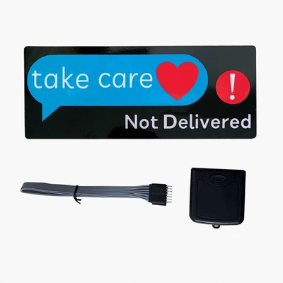 Cold light sheet: Car Stickers El Cold Light - take-care-not-delivered-red-model
