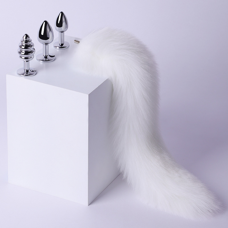 Sexy metal anal plug zorro cola hembra de nuevo corte de juguete desmontable anal plug pareja SM coqueteo Accesorios