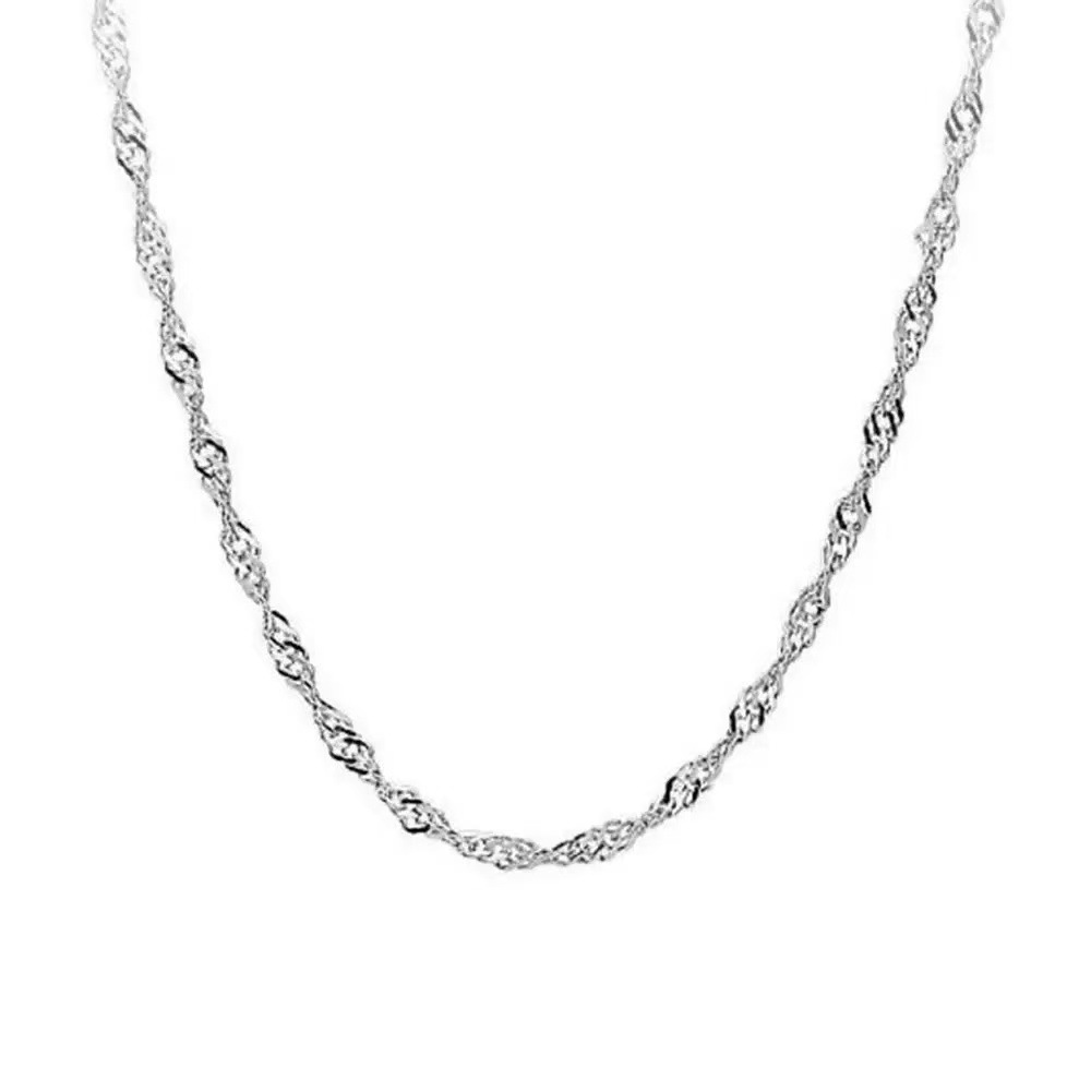 Collana twist curva da donna design di lusso elegante e versatile_voghion.com