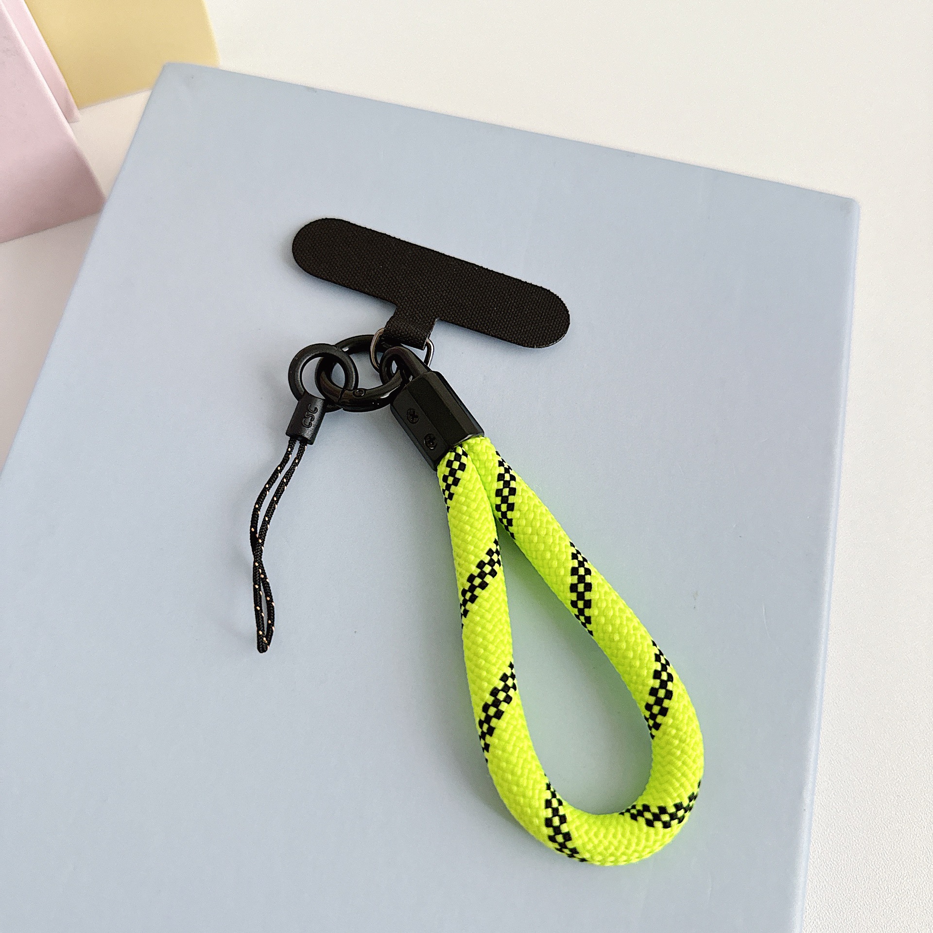 Teléfono móvil de nylon tejido corto con clip multifuncional bolso portátil colgante accesorios colgante universal