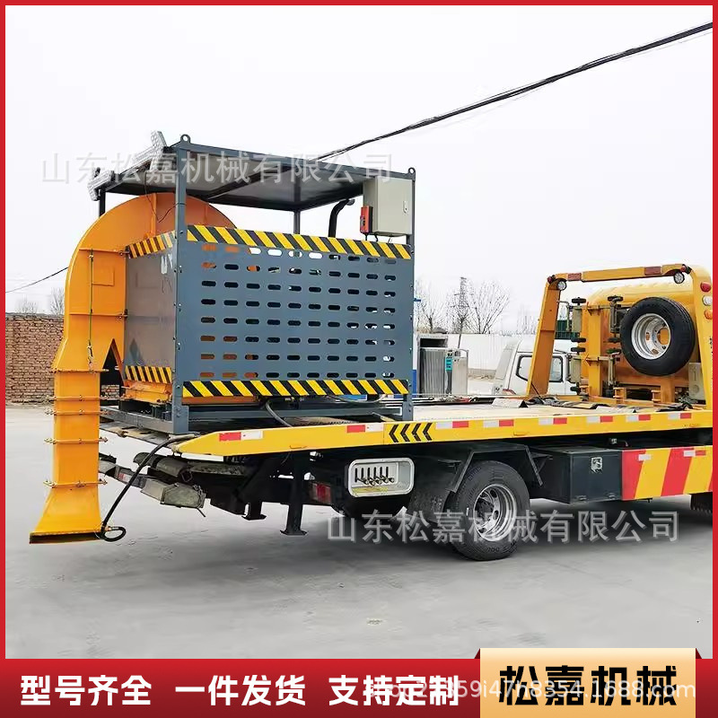 máquina de soplado de pavimento montada en vehículo diesel atomización de carretera limpieza rápida precipitador de polvo controlado remoto inalámbrico secador de pelo de carretera