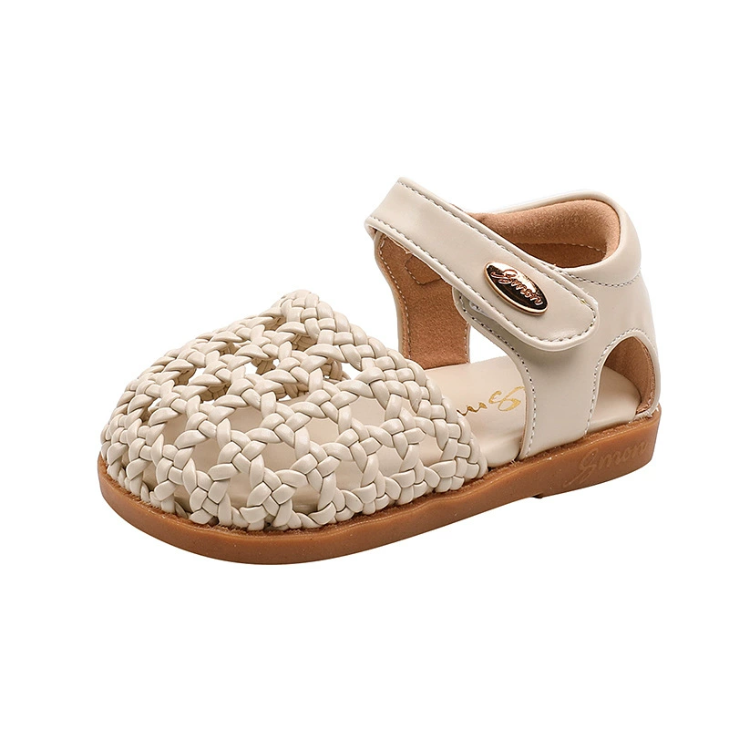 Summer woven sandals, children's shoes for early age, footwear for princess, 3 years, soft sole, Korean style