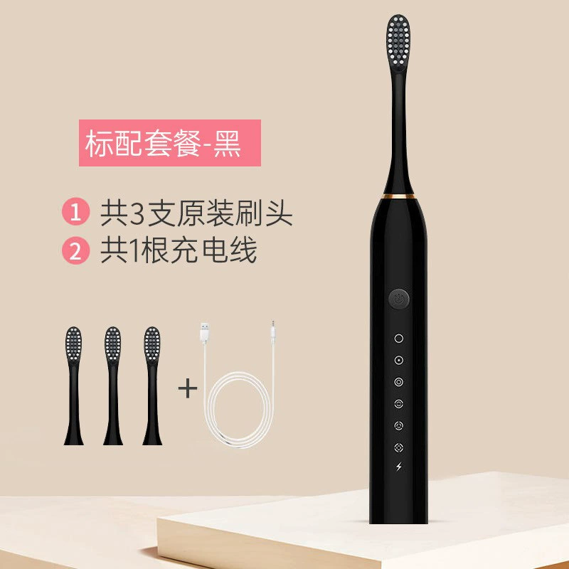 Sonic Electric Toothbrush Rechargeable, Adult Unisex, 6‑Mode Ultrasonic, Gift & Travel Set