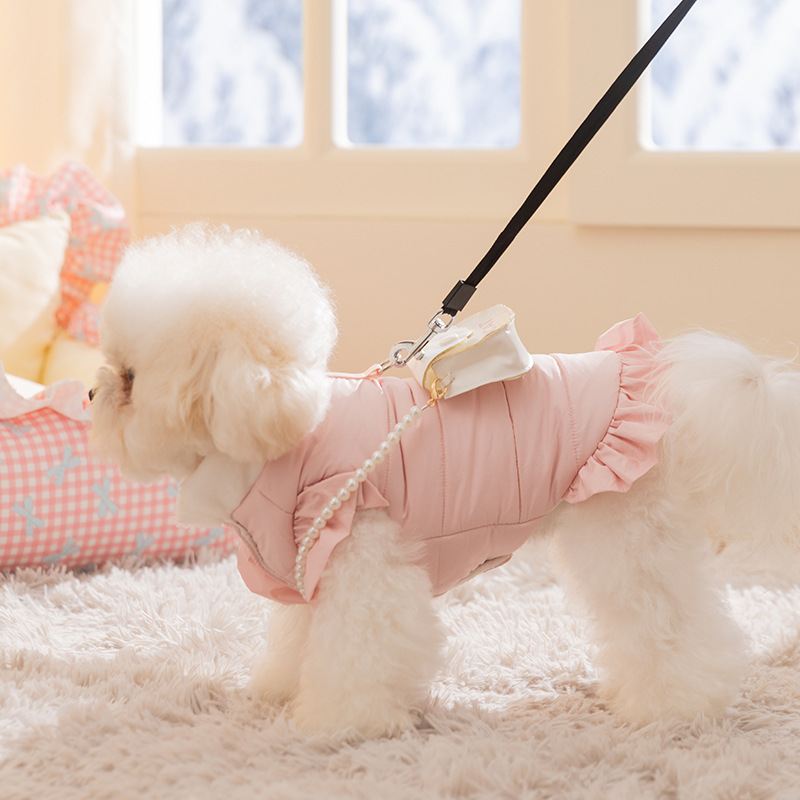 秋冬季狗狗衣服加厚保暖泰迪比熊小型犬棉衣猫咪马甲宠物衣服|undefined
