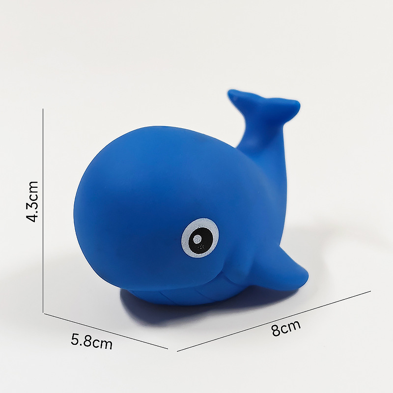 Juguetes de Baño de Animales Marinos para Bebés de Esmalte Suave para Bañera
