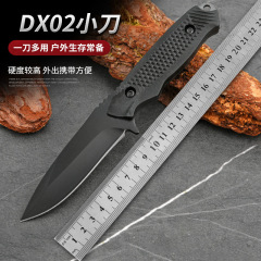 户外应急小直刀一体龙骨水果刀野外防身随身高硬度割绳野营生存刀