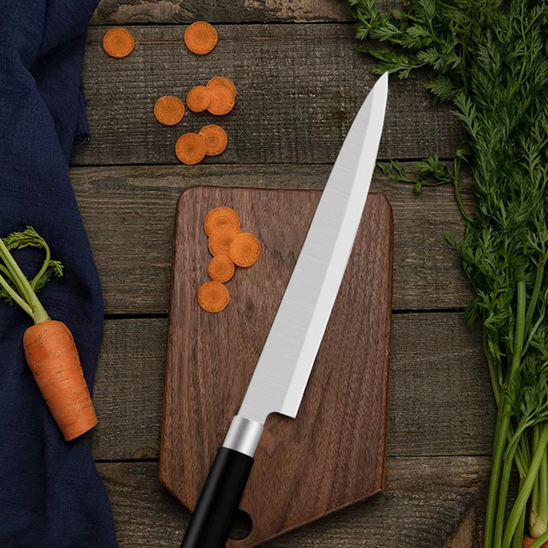 Стальное кольцо из полипропилена 8inch Нож для приготовления пищи из нержавеющей стали, бытовой нож для суши, нож для суши с лососем, нож шеф-повара