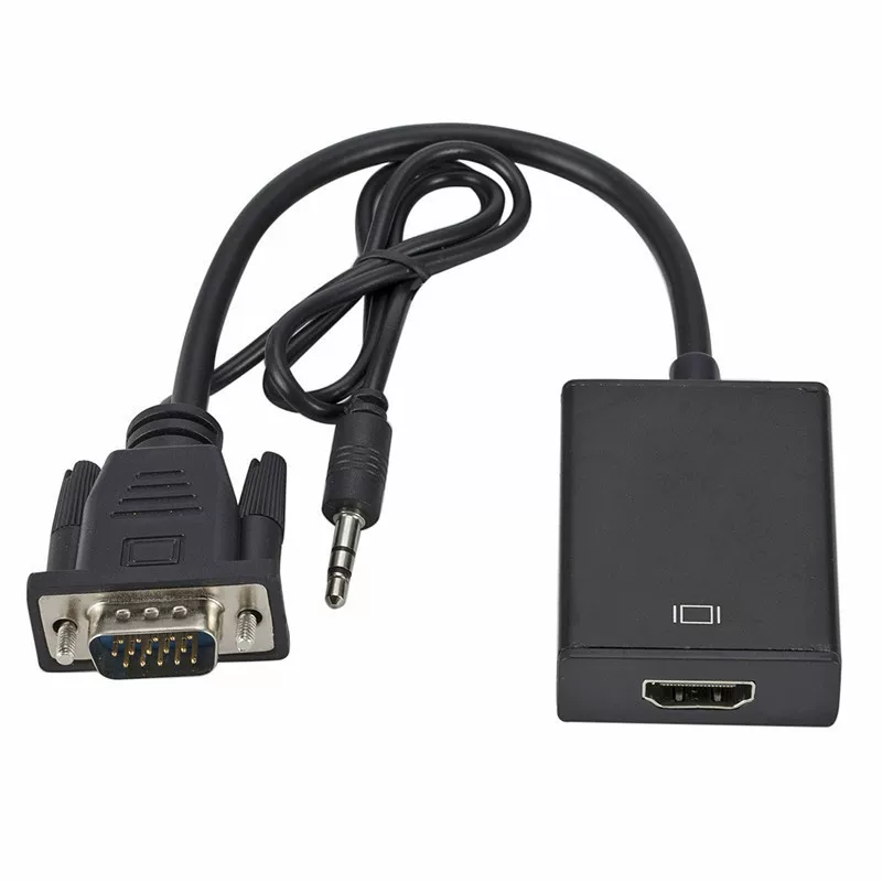 VGA в HDMI преобразователь VGA в HDMI ротор соединение компьютер соединение ТВ дисплей HD ротор разъем
