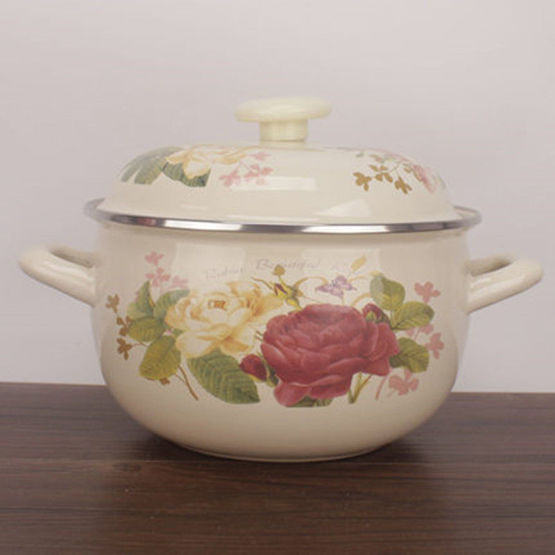 espesamiento de tres piezas de conjunto de cocina de dos orejas de cocina de cocción de cocina