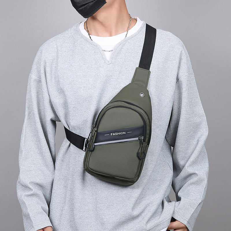 Bolso de pecho para hombres nueva moda bolso de hombro para viajar bolso de cambio de teléfono móvil multifuncional bolso de ocio de negocios