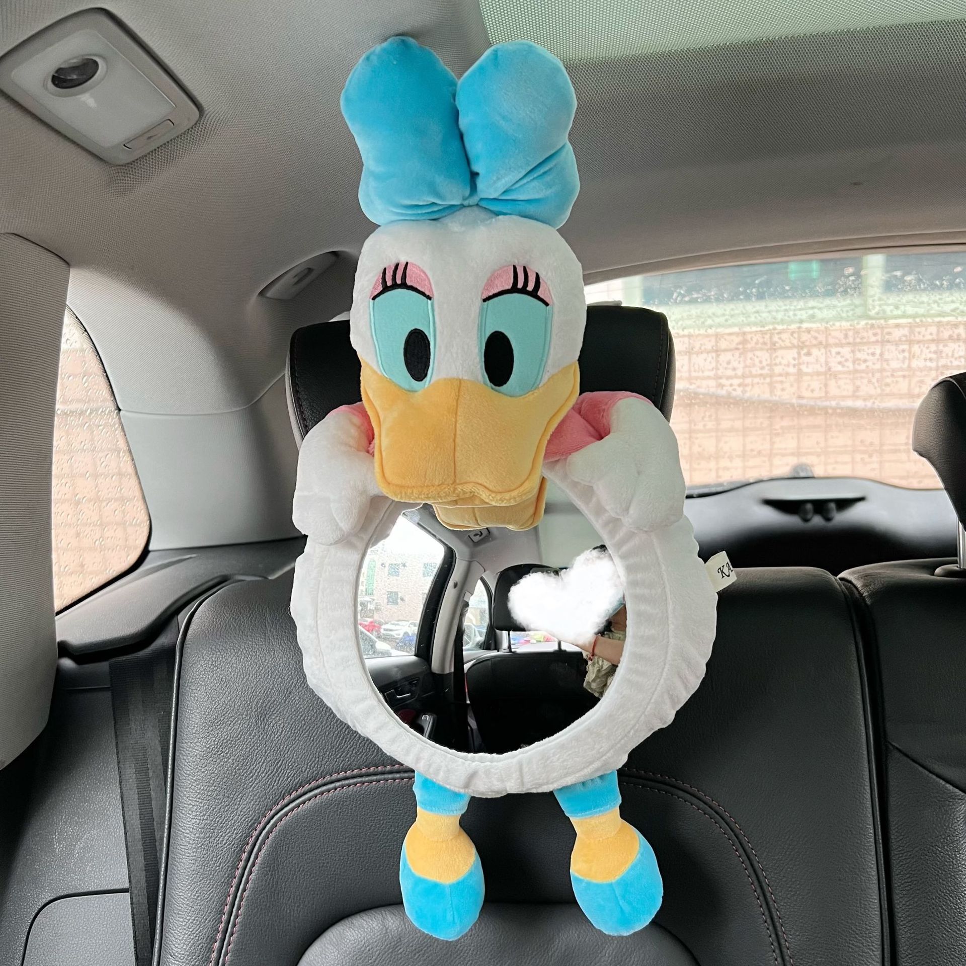 Children's safety seat rearview mirror car baby Observation Mirror car hanging cartoon fully surrounded pendant car reflector