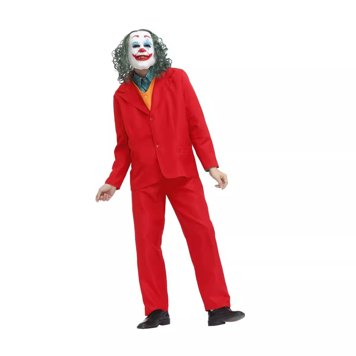 Клоун в костюме DC фильма Joker Joker Jeker, карнавальные наряды на Хэллоуин, аниме выступление
