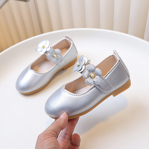 Children's leather shoes, princess shoes, single shoes, white shoes, performance shoes, children's shoes, middle and large children's baby shoes