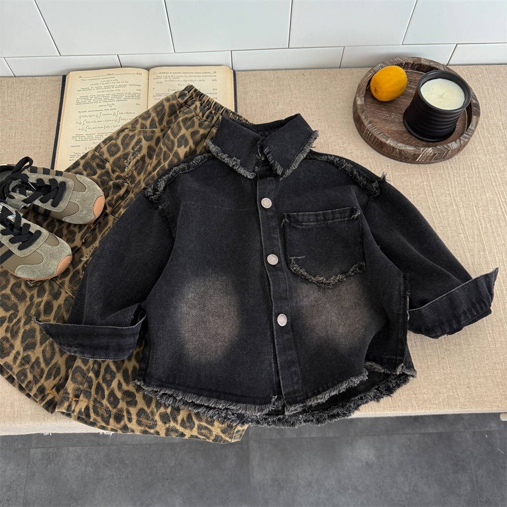 Autumn children's retro shirt for boys