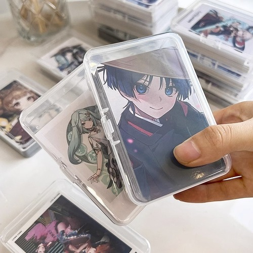 Dental floss ID card cotton swab plastic organizer deck of cards Yu-Gi-Oh Ultraman card business card storage box