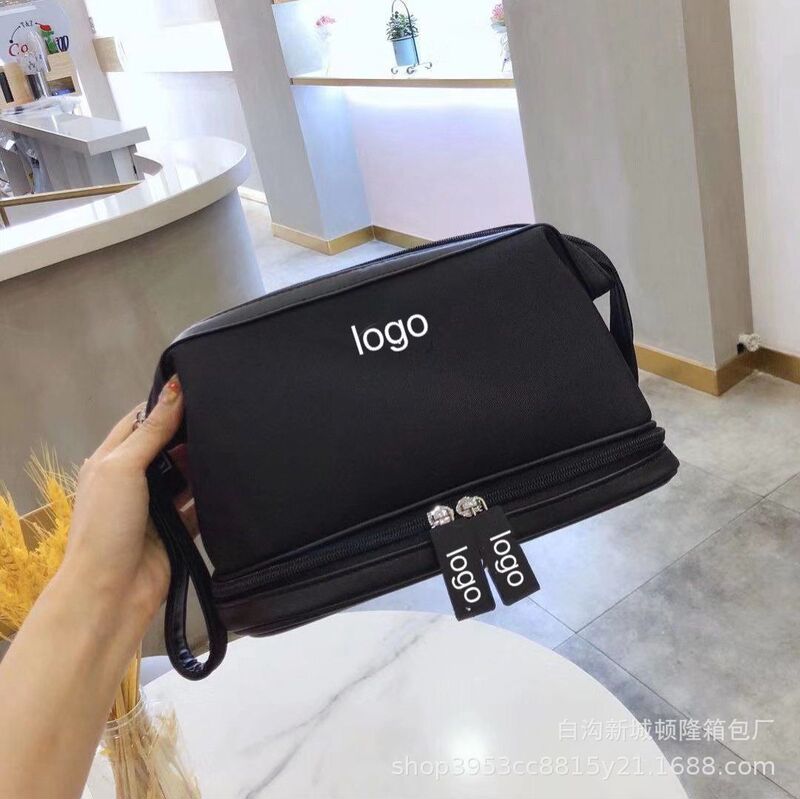Wholesale in Stock 2025 Small Chanel-Style Women's Cosmetic Bag Clutch Business Travel Toiletry Bag Women's Crossbody Dumpling Bag