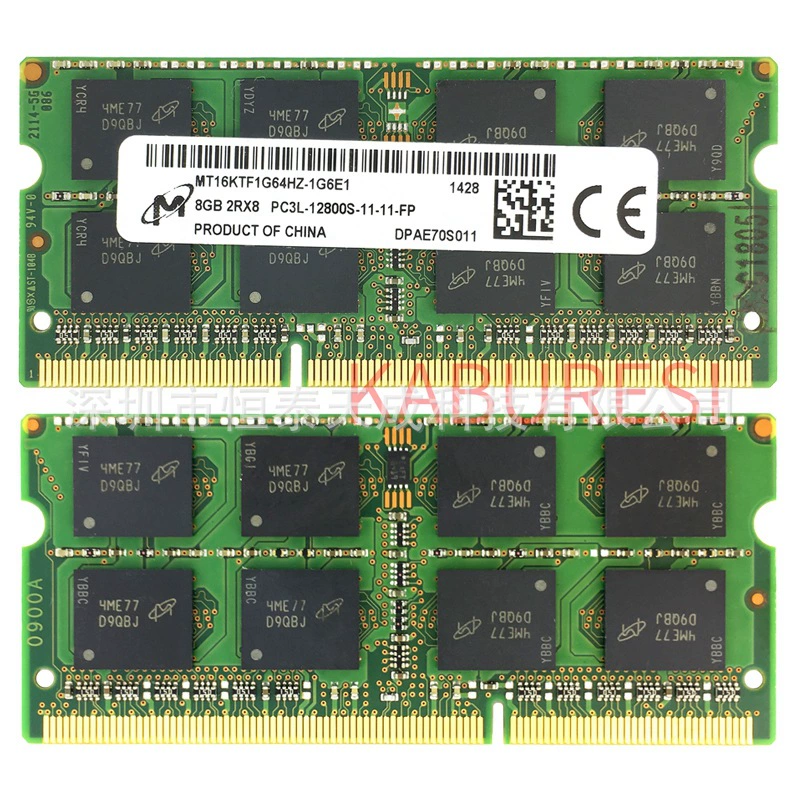 Микрон DDR3L 8ГБ 1600МГц PC3L-12800 планку памяти ноутбука MT16KTF1G64HZ