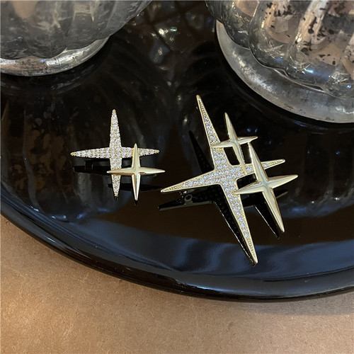 星星胸针日韩简约大小号个性别针领针防走光扣开衫西装配饰男女