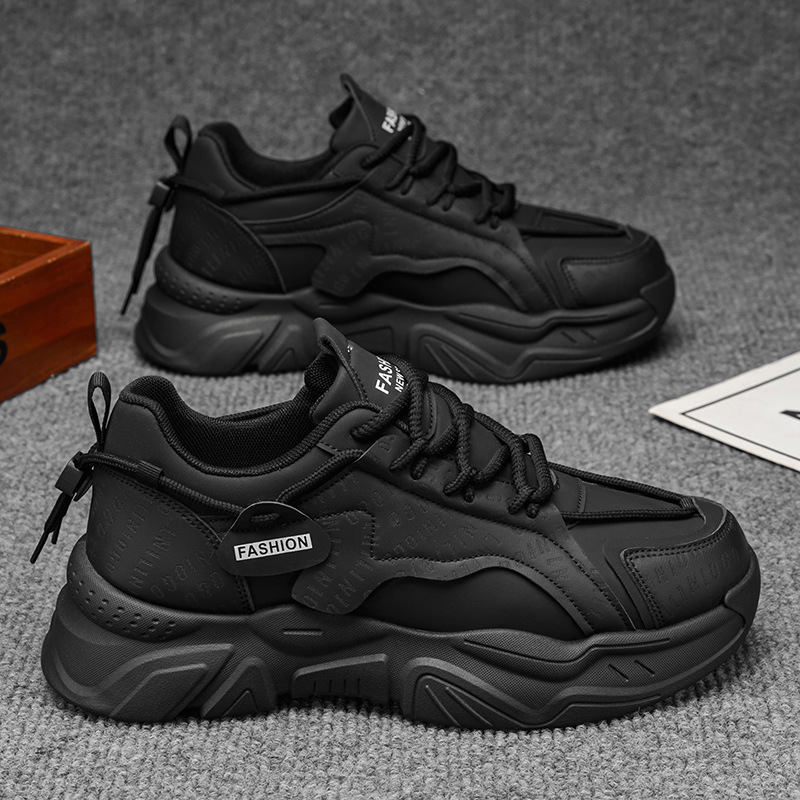 Zapatos de papá zapatos de hombre 2026 primavera nuevos zapatos de moda transpirables de moda para hombres zapatos deportivos casuales con suela gruesa aumentada