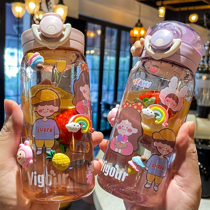 Xiaolongjie Tea Terminal японский стиль чашка Девушка милая ученический пластиковый стакан Дети мальчики портативный уличный водяной стакан