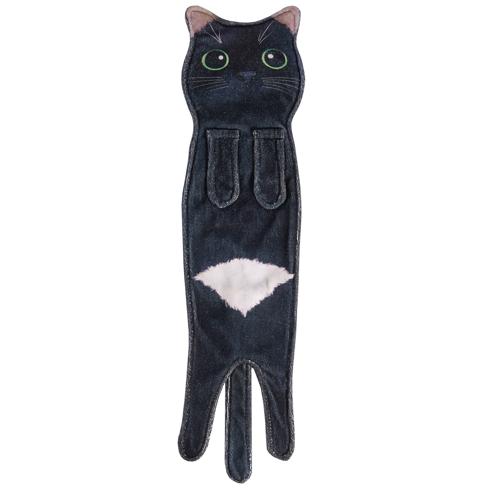 Toalla de mano colgante de gato realista transfronteriza, toalla de gato de simulación creativa de dibujos animados lindo, toalla de lavado facial absorbente