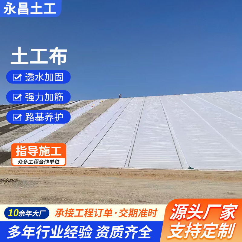 厂家直销防水防渗涤纶无妨工程布公路养护用保湿透水土工布