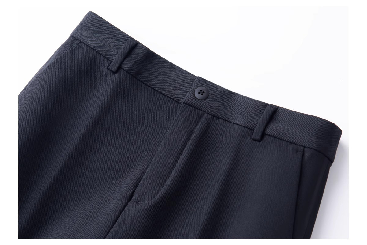 Quần culottes nữ ống rộng cạp cao dáng suông — Màu đen chi tiết 21