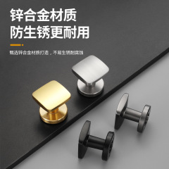 Zinc alloy square door invisible door lock bedroom door background wall hidden silent door lock keyless lock one-sided handle