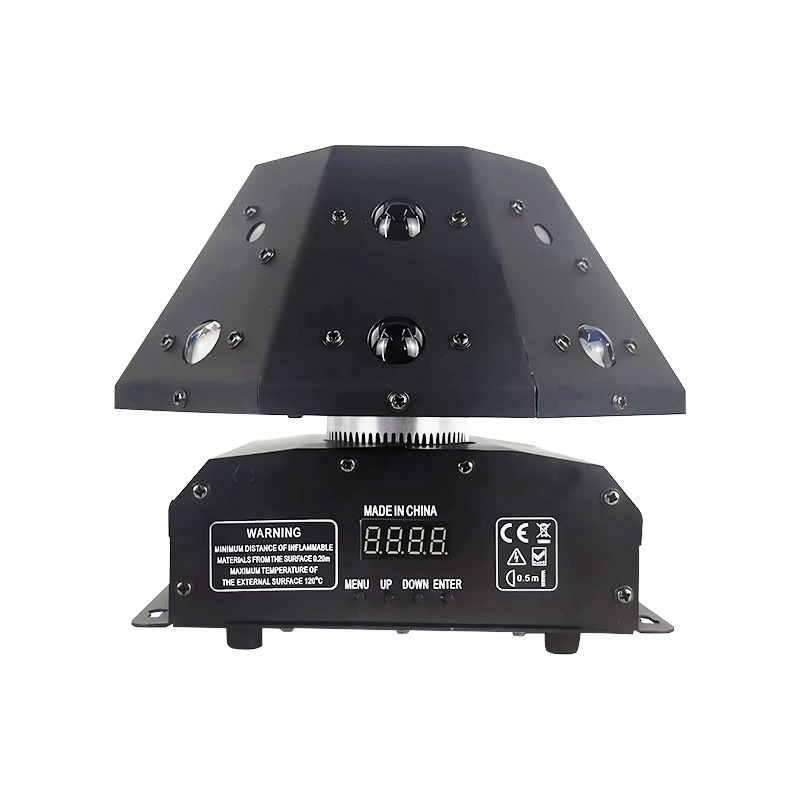 Etapa de luz láser giratoria controlada por voz haz de luz de discoteca KTV Flash Dance Hall Rock Bar luz transfronteriza