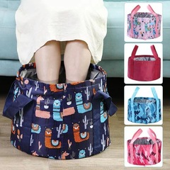 Outdoor foldable wash basin portable travel camping foot washing bag foot bath tub foot soak basin large size