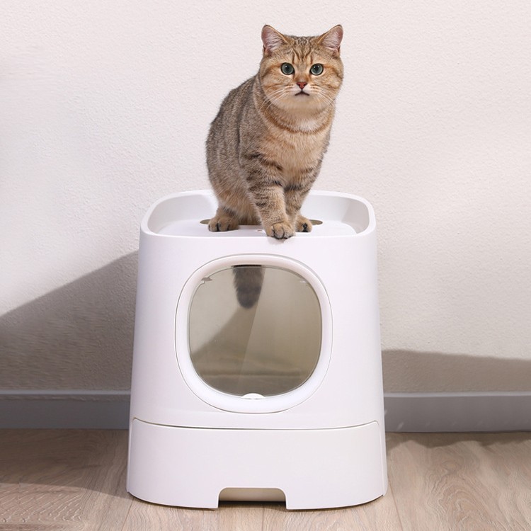霍曼 Коробка для кошачьего мусора первого класса полностью закрыта, не выявляя большой полузавиделенный кошачий песок, чтобы предотвратить брызги и пах