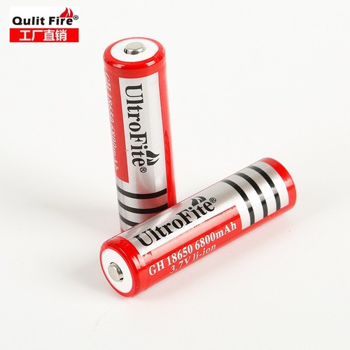 Direct Manufacturer Sale 18650 Lithium Batteries 3.7V Sharp-Head High-Capacity Headlamp Electric Fan Rechargeable Battery Flashlight Charger