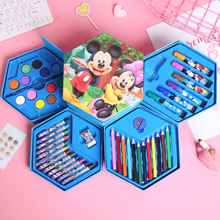 Children's children's 46-color watercolor brush rotation 61 prizes holiday gifts learning stationery set manufacturers wholesale