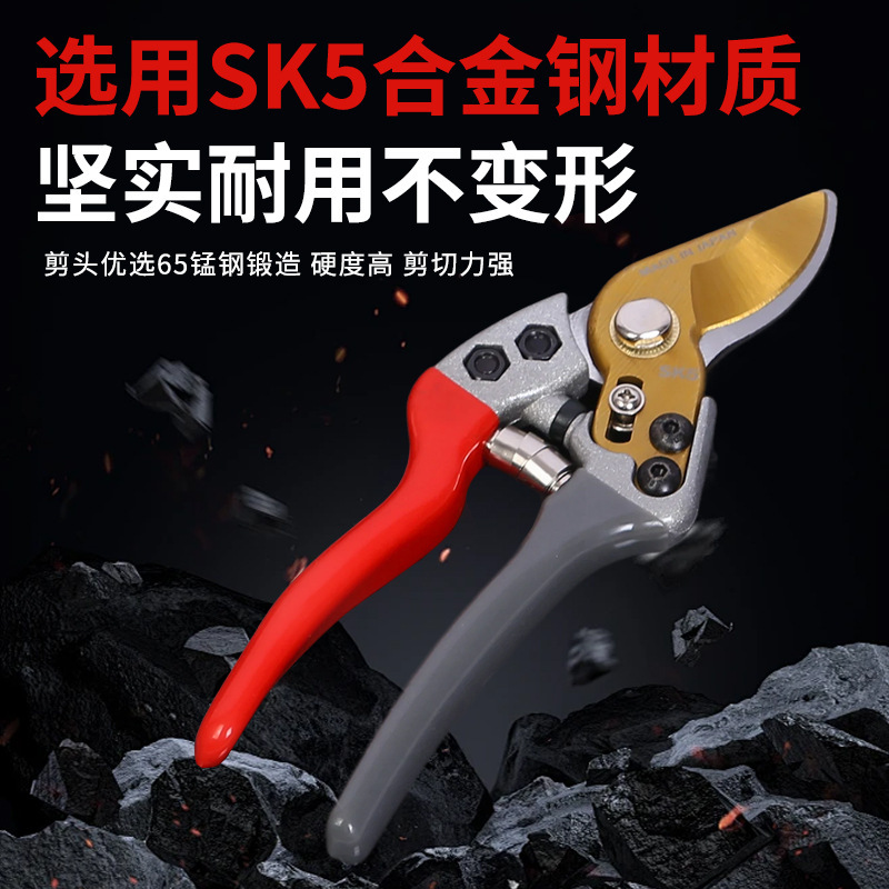 鹰嘴修枝剪园艺花枝剪树枝剪园艺果树剪枝专用果枝剪加厚花艺剪刀|undefined