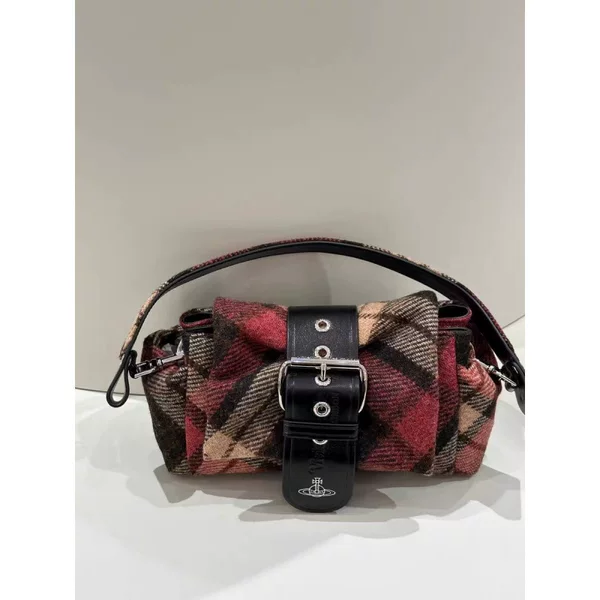 2026 New Model Vintage Pleated Bag for Women, Fashionable Light Luxury Sweet Cool Style Bowknot Shoulder Underarm Bag