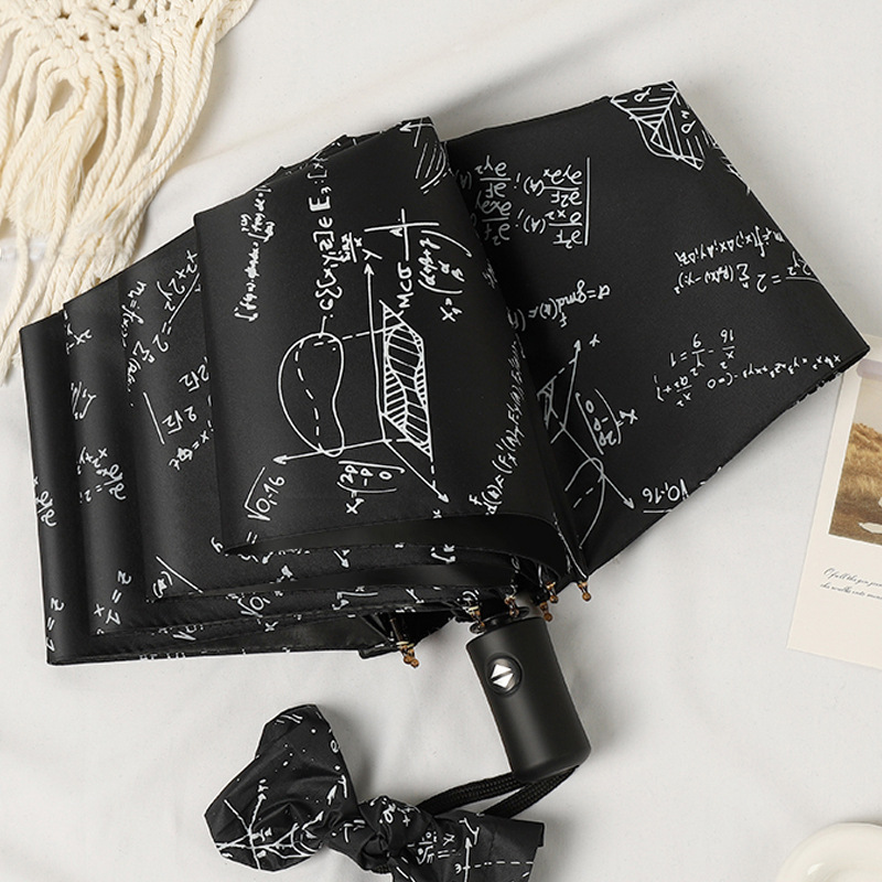 Automatic double-layer black high quality umbrella solar-powered