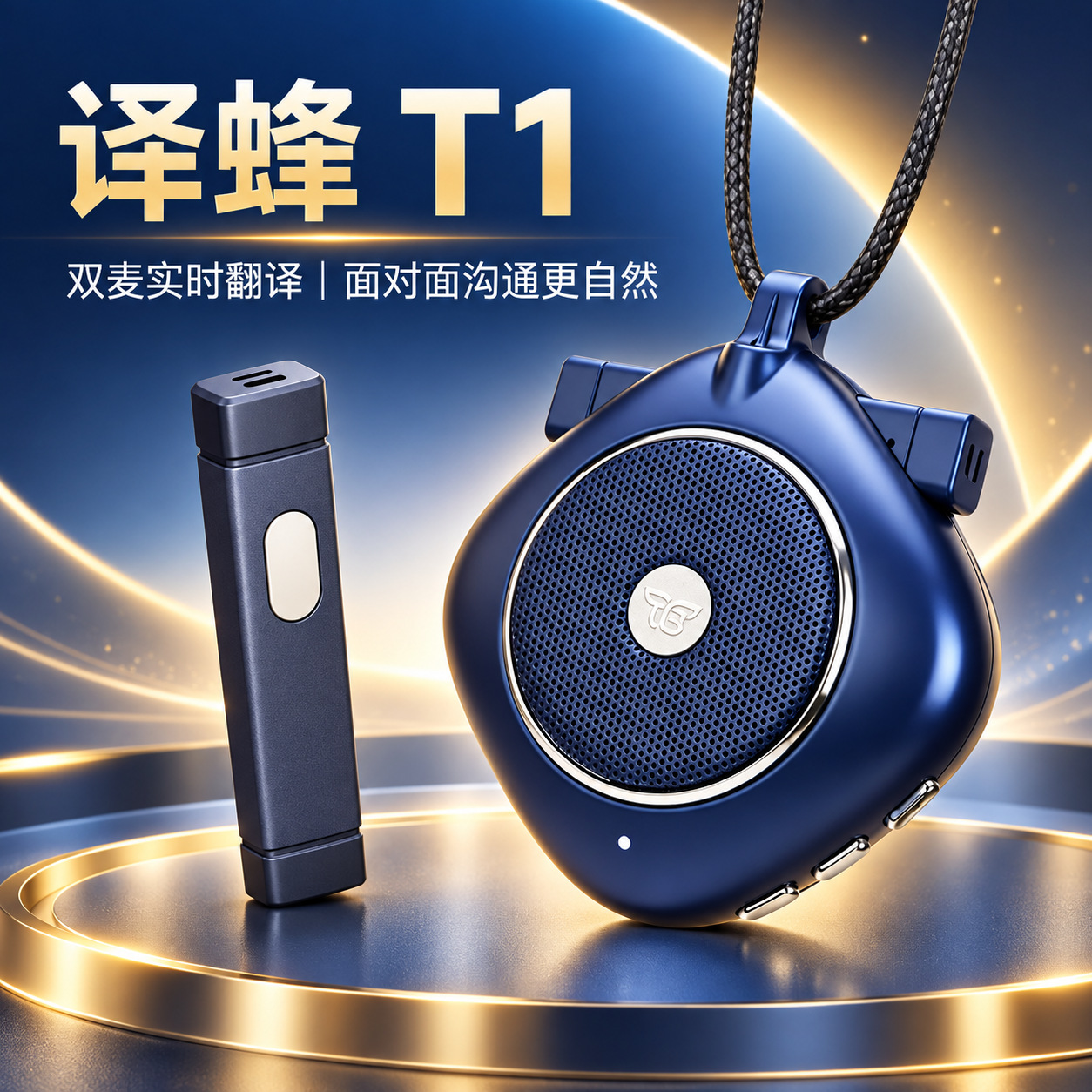 Translator 137 languages, dual-microphone AI real-time translation for cross-language communication, travel, and business