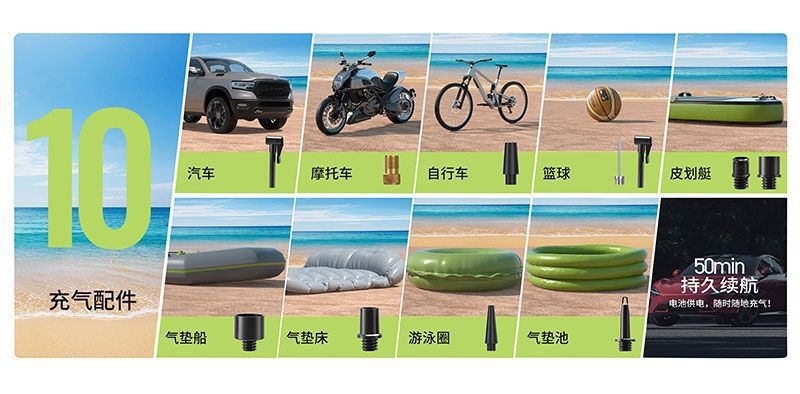 Cross-Border Car Air Pump Emergency Start-Up Power Supply Large-Capacity All-In-One Device Car Inflator Dust Blower Air Pump Power Bank