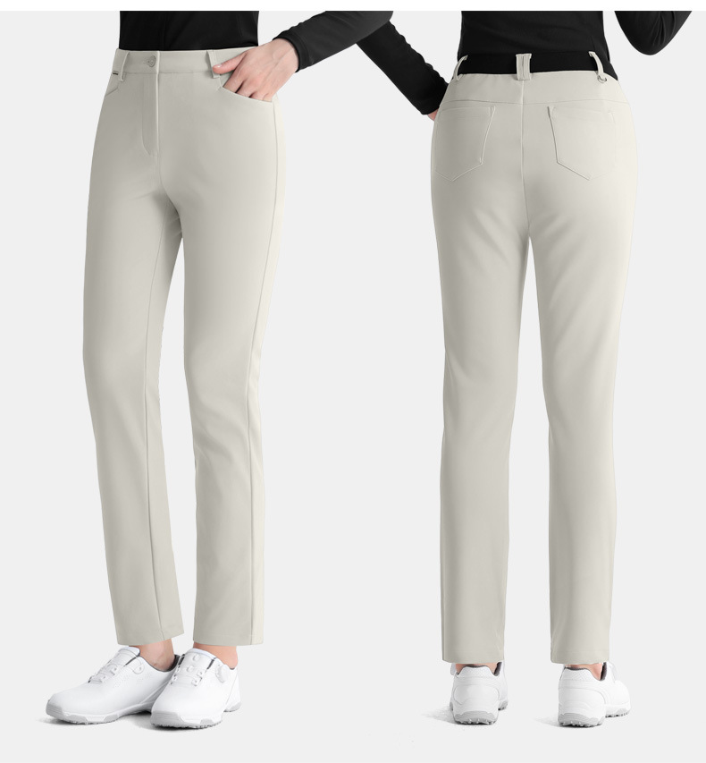 Quần dài golf nữ PGM cạp cao co giãn giữ ấm ống đứng — KUZ195 [Nội thất hấp thụ nhiệt/dây thun co giãn/cạp cao thẳng] quần dài đen, KUZ195 [Nội thất hấp thụ nhiệt/dây thun co giãn/cạp cao thẳng] quần kaki, KUZ195 [Nội thất hấp thụ nhiệt/dây thun co giãn/cạp cao thẳng] quần dài trắng, KUZ195 [Nội thất hấp thụ nhiệt/dây thun co giãn/cạp cao thẳng] Quần dài màu xanh nước ngoài chi tiết 12