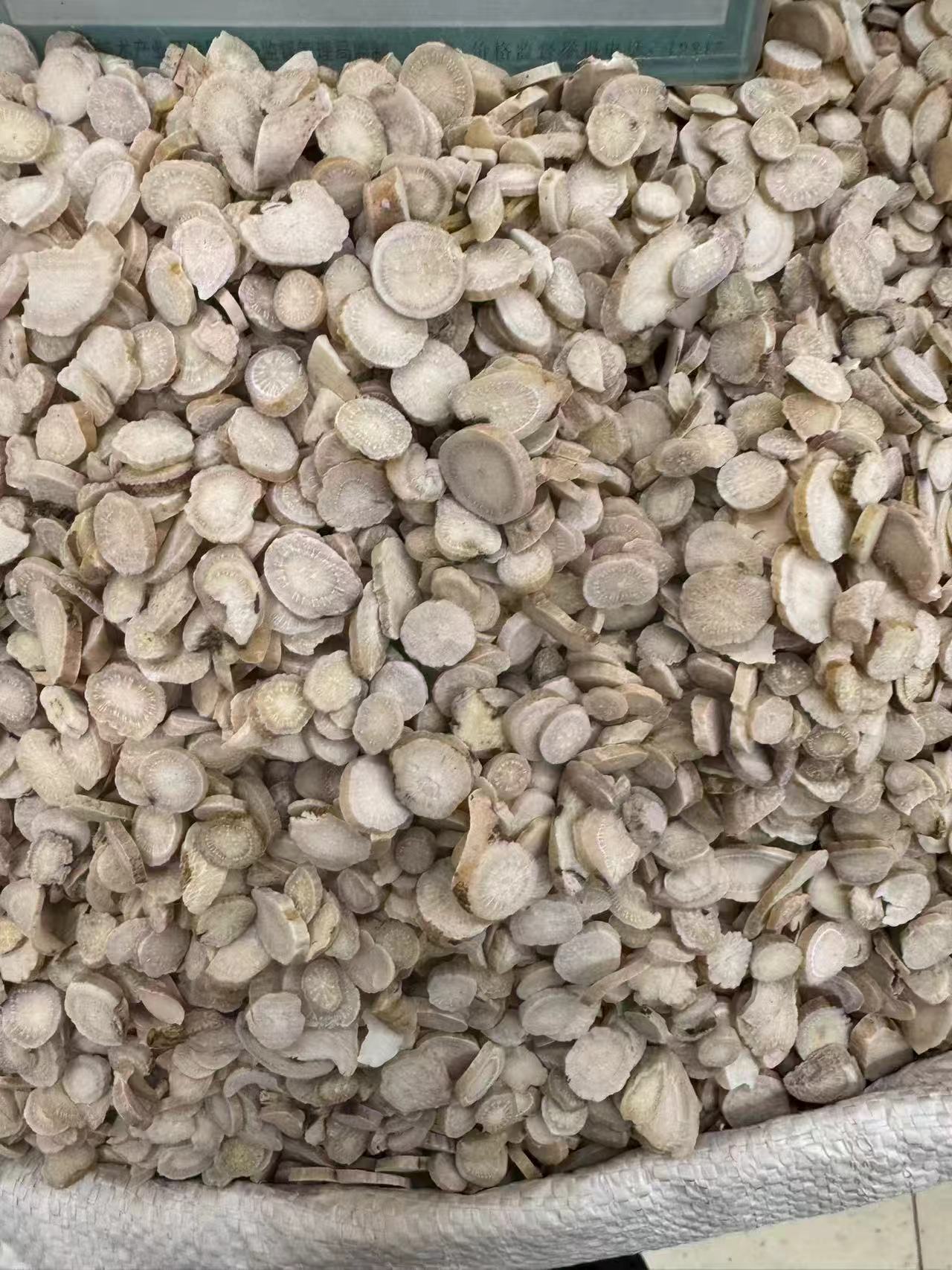 White Peony Root Bai Shao 1000g Dried Slices for Decoction and Culinary Use quality and texture