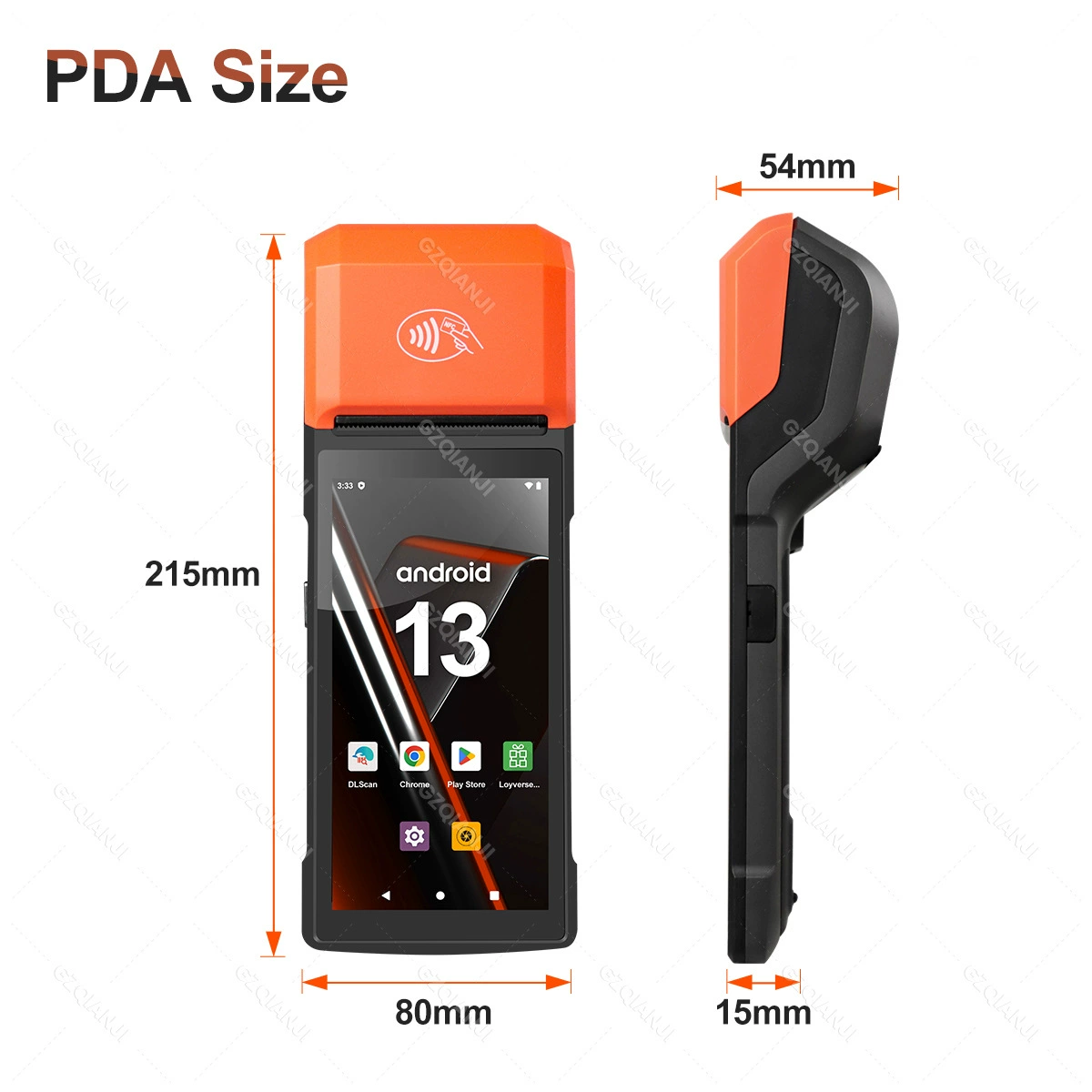 Ручной принтер, Android, 14, 58 мм