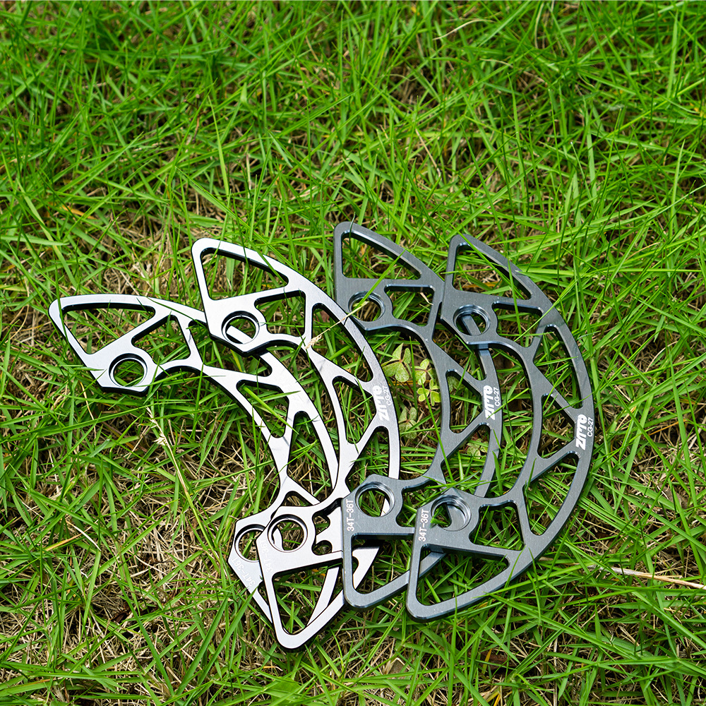 ZTTO Bicicleta de montaña Placa de protección especial para dientes positivos y negativos 104BCD Disco de un solo disco Cubierta de protección de rueda dentada