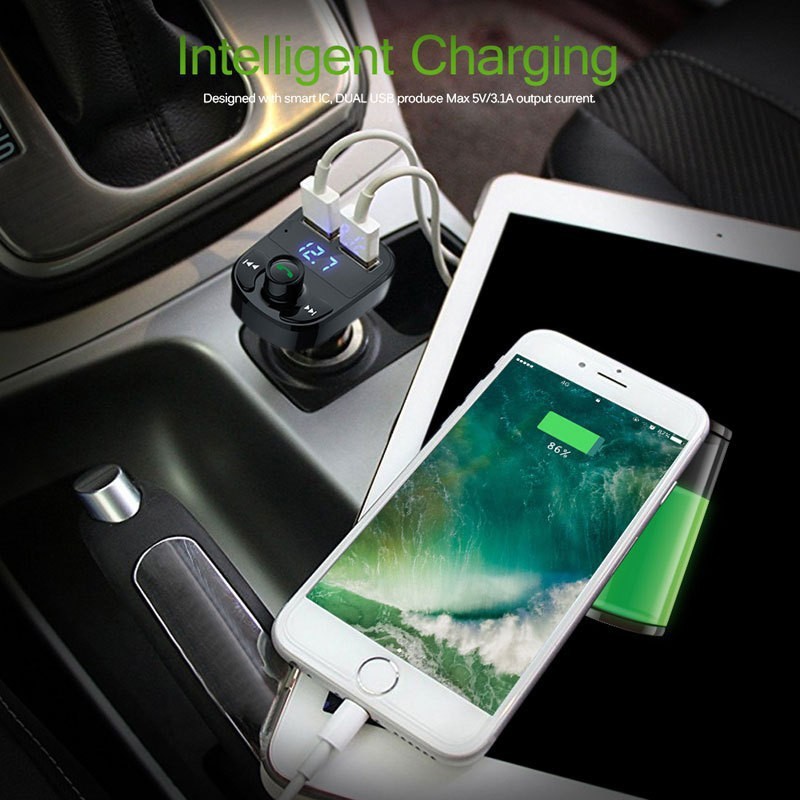 X 8車載bluetooth受信機充電器ロスレス音質fm送信機カード車載mp3 bluetoothプレーヤー|undefined