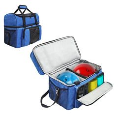 アマゾンボウリング収纳バッグダブルボールポータブル旅行ボウリングシューズ収纳袋Bowling bag