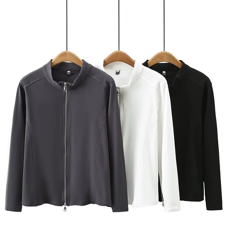 Chubby Girl плюс размер весенний Универсальный Повседневный Топ приталенный облегающий модный кардиган на двойной молнии пальто 2401