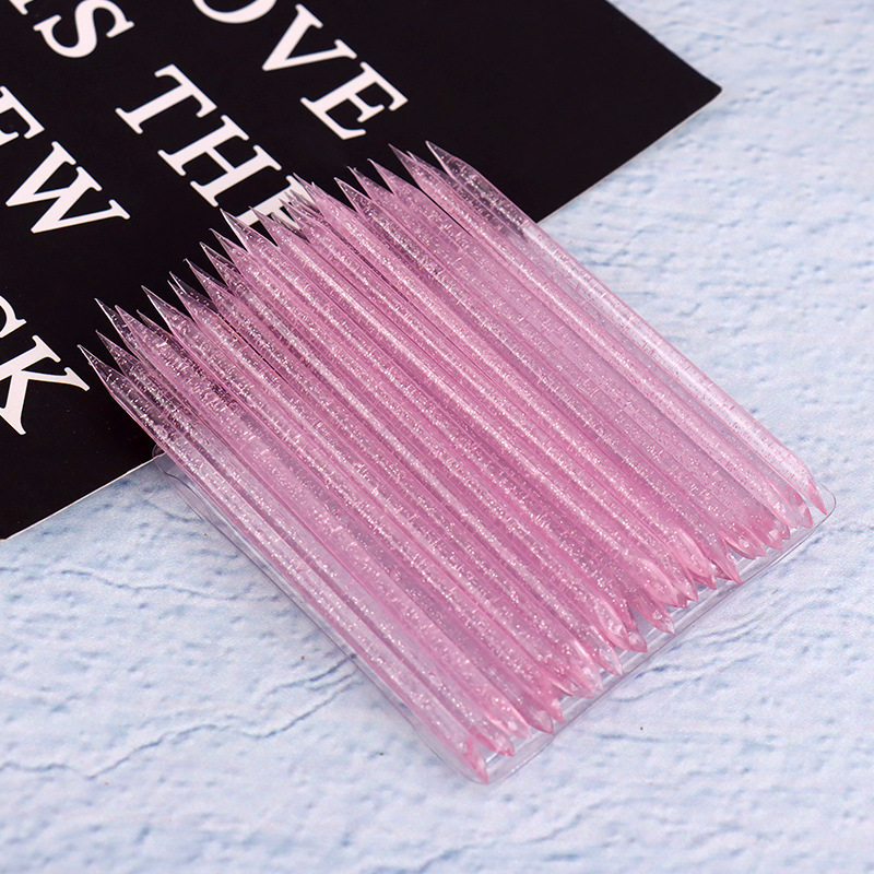 Nail Art Dotting Pen Crystal Dotting Stick Nail Polish Cleaner Double-Ended Cuticle Pusher Manicure Tool Wholesale
