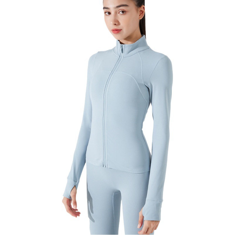 Invierno forrado de lana ropa de entrenamiento de las mujeres de manga larga deportes correr de secado rápido yoga Top fitness abrigo Otoño e Invierno ropa de yoga