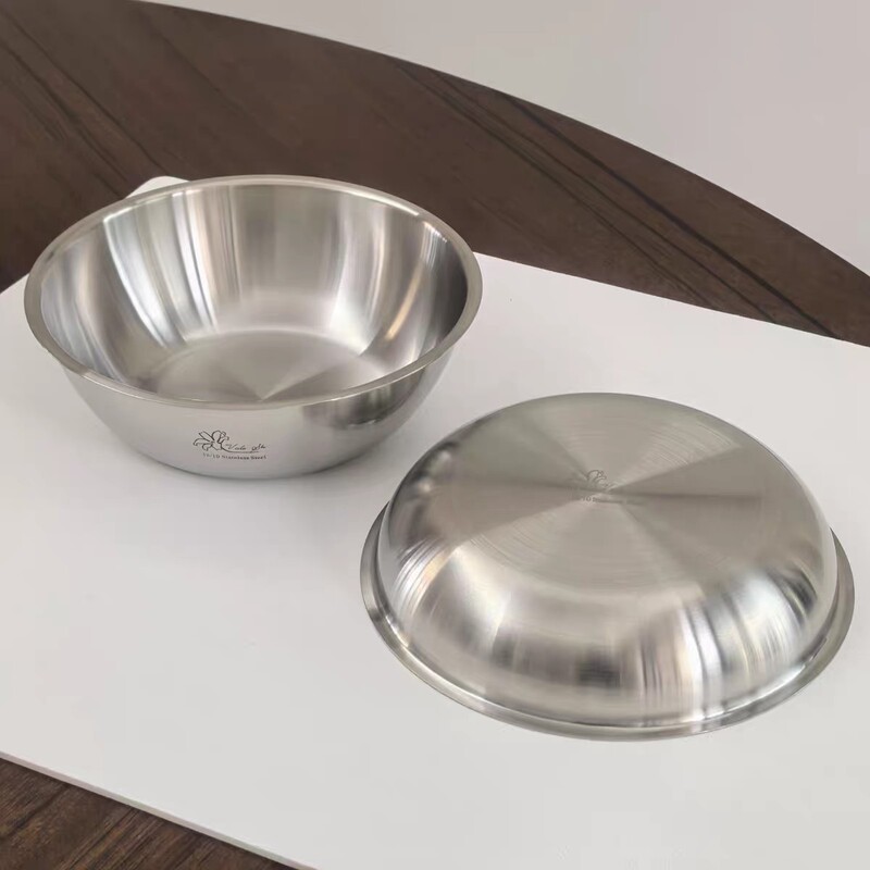 Vilioshi 18/20/22cm disc dish dish dish steamed fish steamed spareribs pure 304 stainless steel baby food supplement dish Vilioshi 18/20/22cm disc dish dish dish steamed fish steamed spareribs pure 304 stainless steel baby food supplement dish